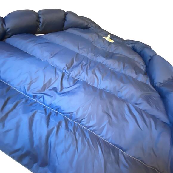 Vintage LL Bean Gold Tan Puffer Vest Snap Goose Down Men XXL Packable Gorpcore - Picture 10 of 16